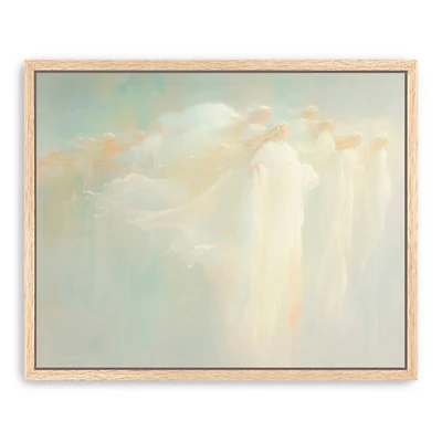 Heavenly Messengers Framed Canvas Art Print