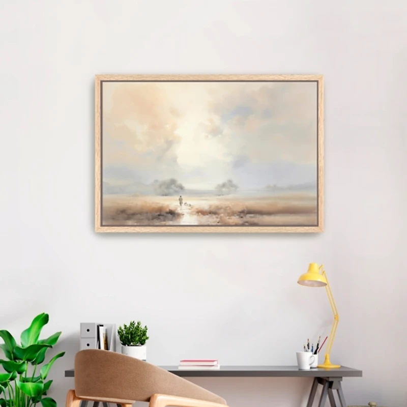 Dear to the Shepherd Framed Canvas Art Print