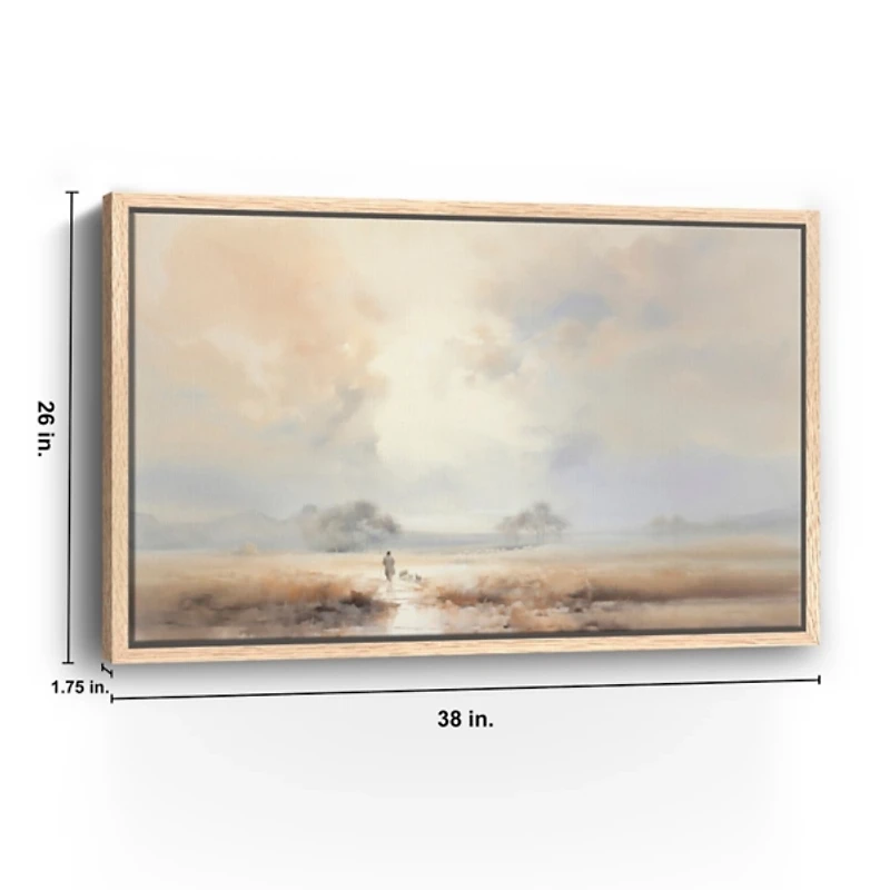 Dear to the Shepherd Framed Canvas Art Print