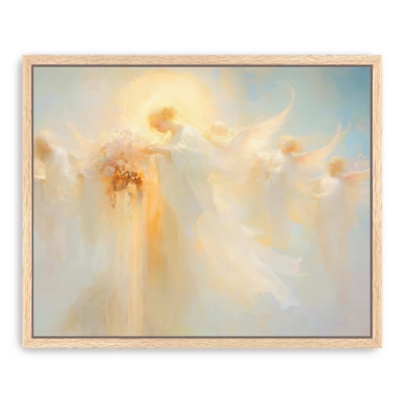 Blessings From on High Framed Canvas Print