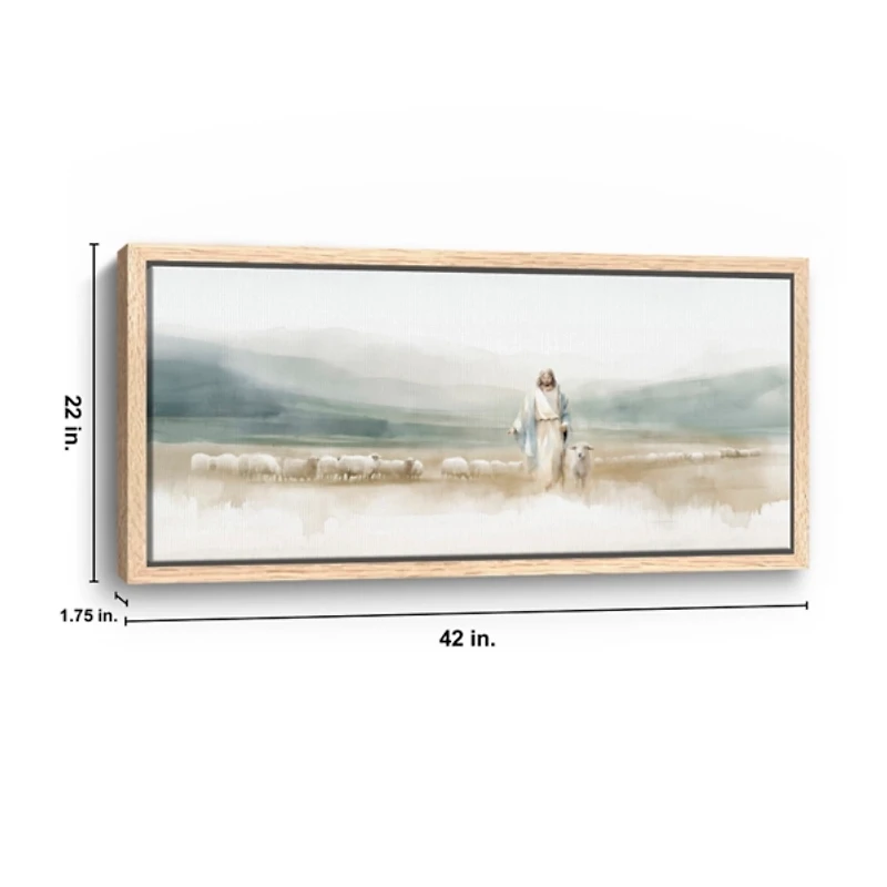 Good Shepherd Framed Canvas Art Print