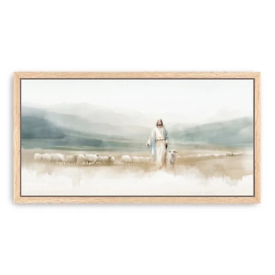 Good Shepherd Framed Canvas Art Print