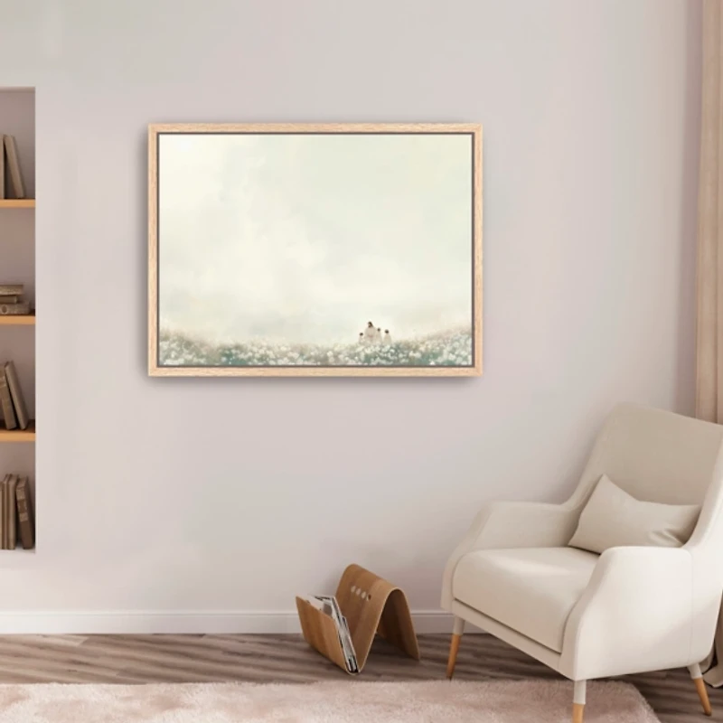 Pure in Heart Framed Canvas Art Print