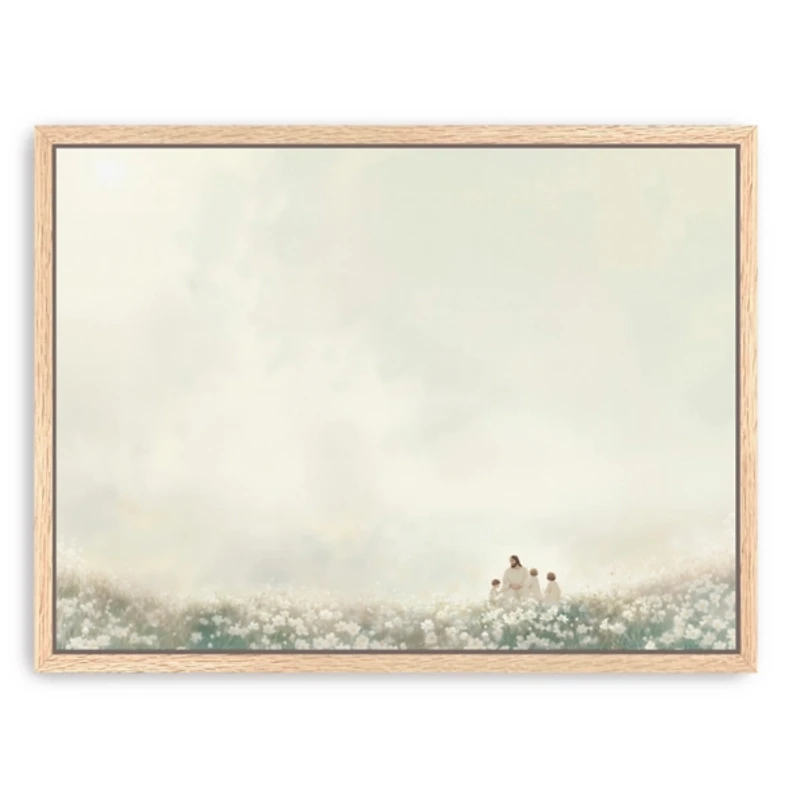 Pure in Heart Framed Canvas Art Print