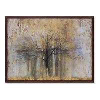 Gold Dust Forest Framed Canvas Art Print