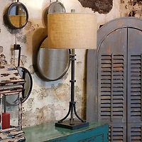 Bronze Iron Industrial Buffet Lamp