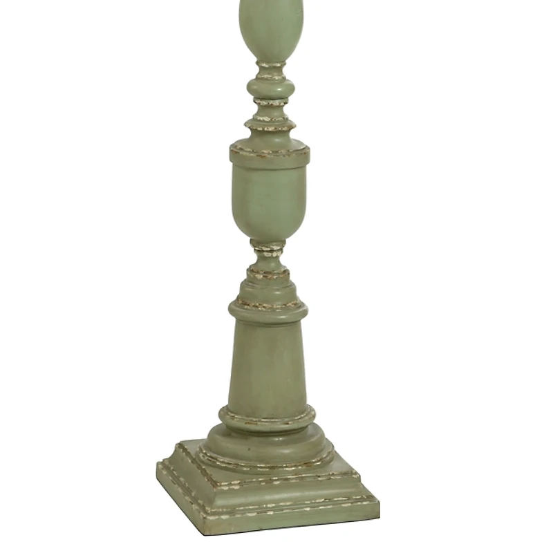 Antique Green Bourgault Floor Lamp