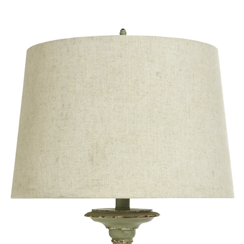 Antique Green Bourgault Floor Lamp