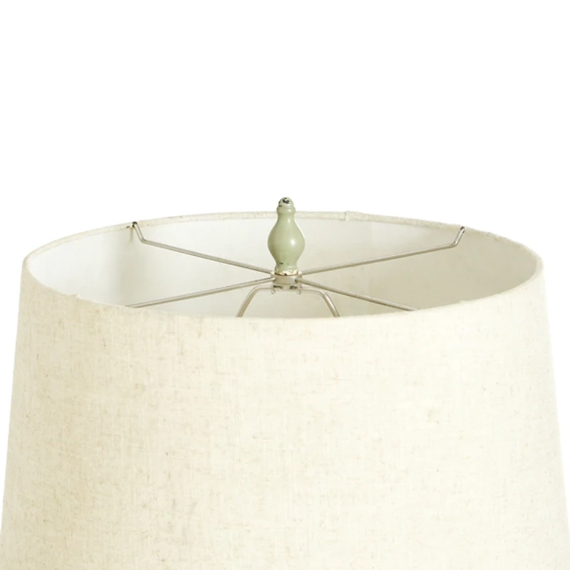 Antique Green Bourgault Floor Lamp