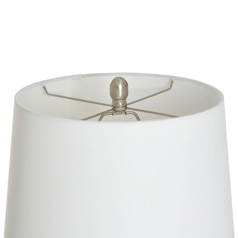 Cream Ceramic Dimpled Table Lamp