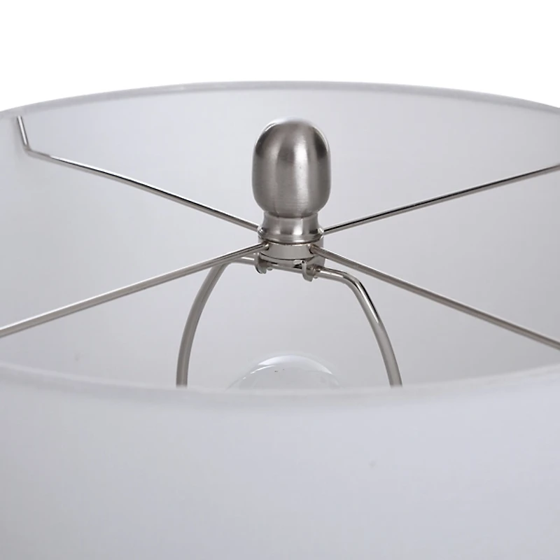 Cream Speckled Two Tone Table Lamp