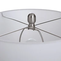 Cream Speckled Two Tone Table Lamp