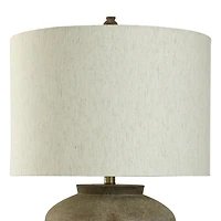 Rustic Cement Cotta Table Lamp