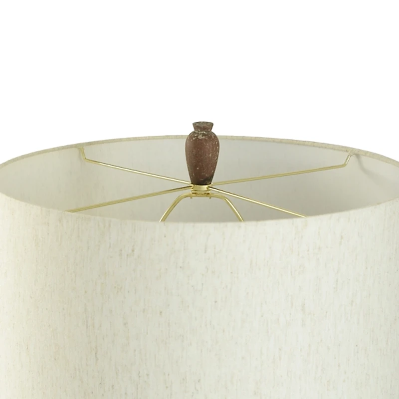 Rustic Cement Cotta Table Lamp