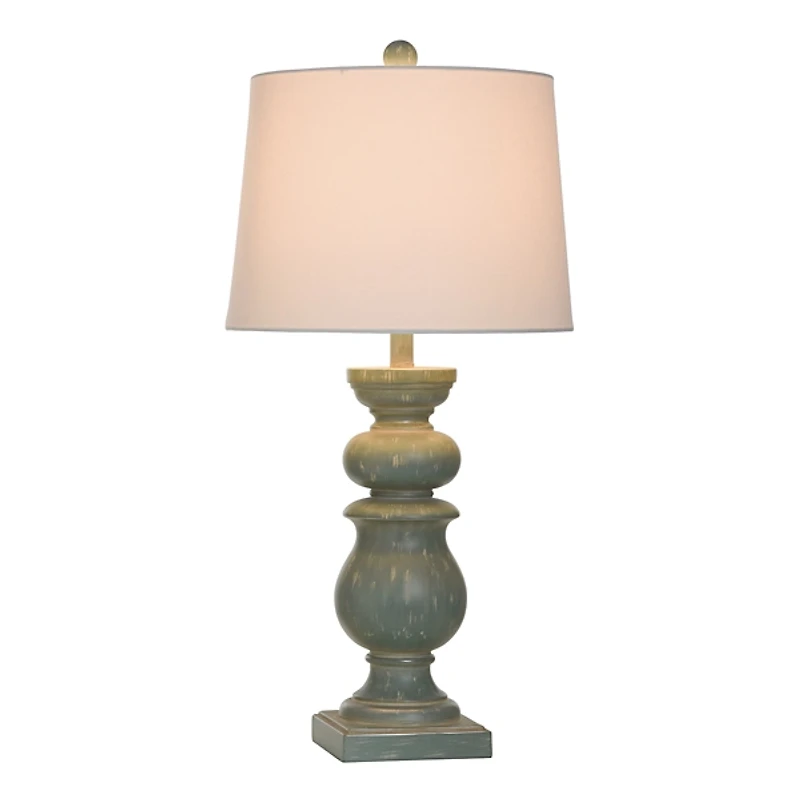 Rustic Blue-Green Darcy Table Lamp