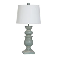 Rustic Blue-Green Darcy Table Lamp