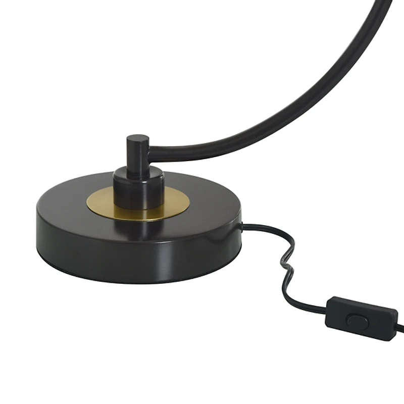 Black Metal Arched Task Lamp