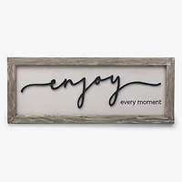 Enjoy Every Moment Wall Plaque