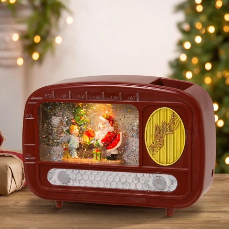 LED Holiday Radio Water Globe