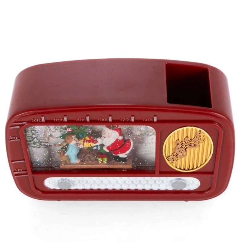 LED Holiday Radio Water Globe