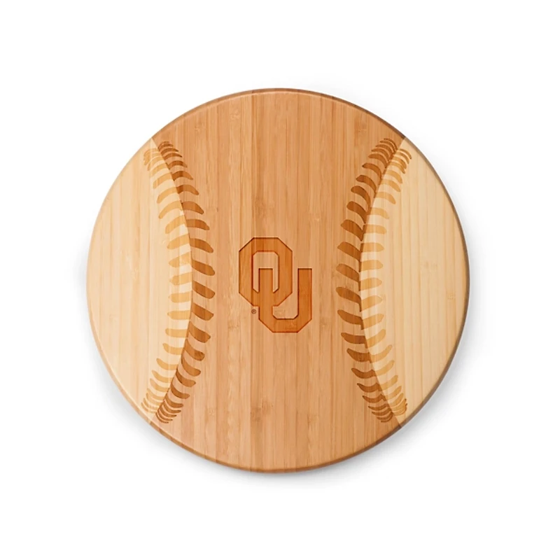 Oklahoma Sooners Baseball Cutting & Serving Board