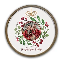 Personalized Holly Family Ornament Wall Plaque