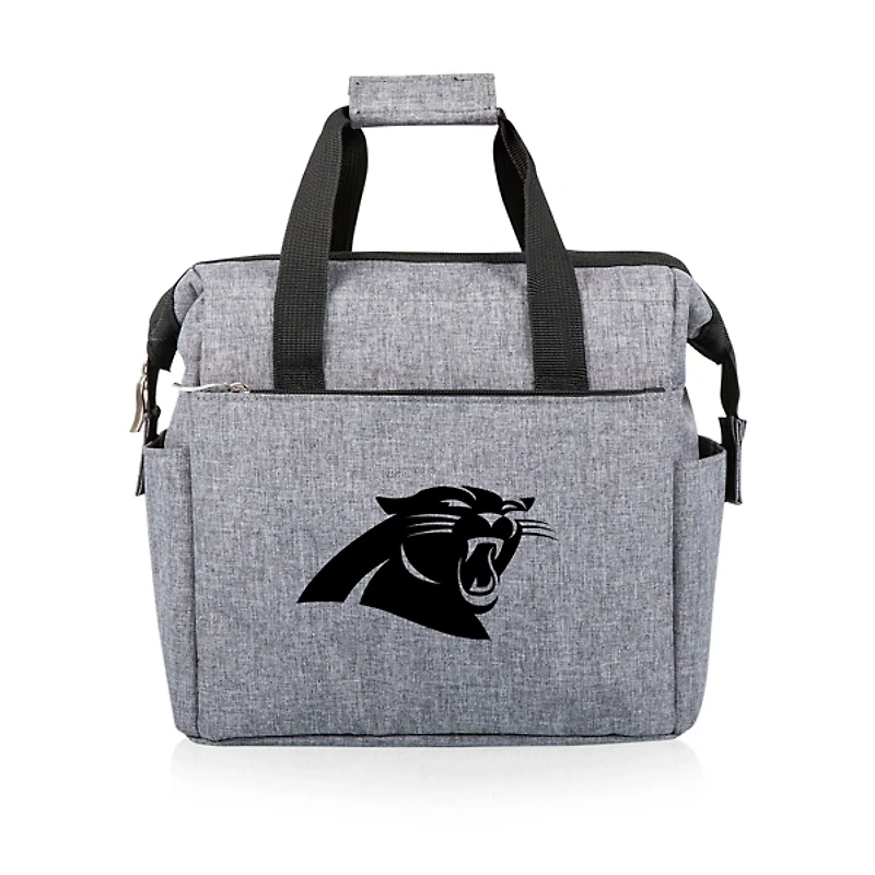 Gray Carolina Panthers Cooler Tote Bag