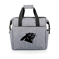 Gray Carolina Panthers Cooler Tote Bag