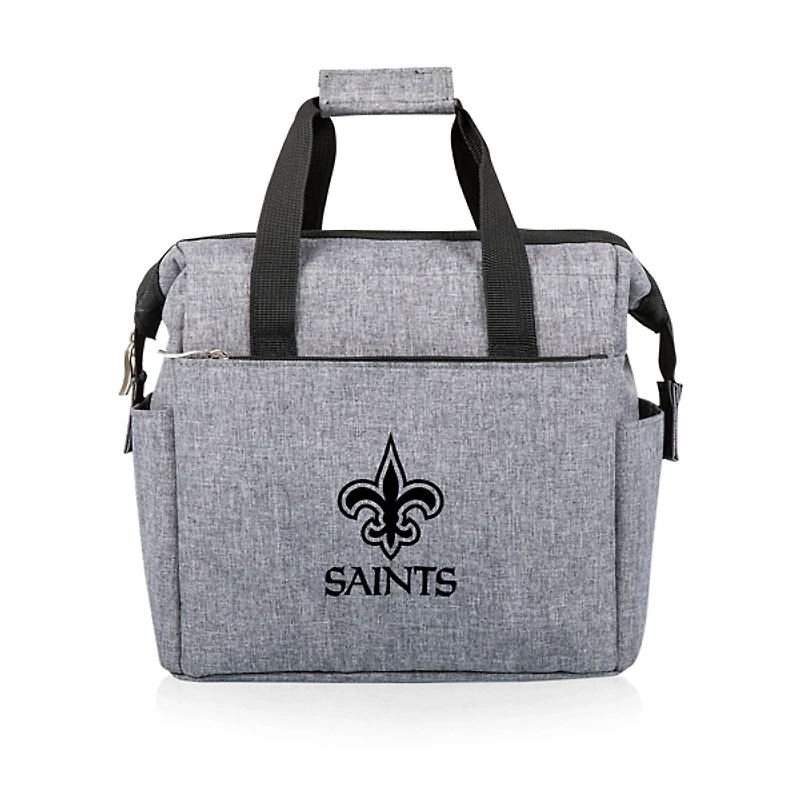 Gray New Orleans Saints Cooler Tote Bag