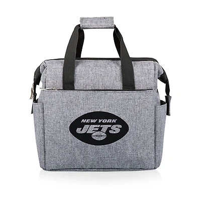 Gray New York Jets Cooler Tote Bag