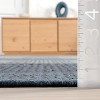 Blue Oregon Plaid Wool Area Rug