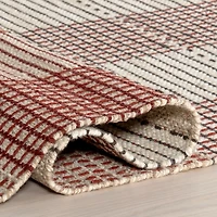 Tan Oregon Plaid Wool Area Rug