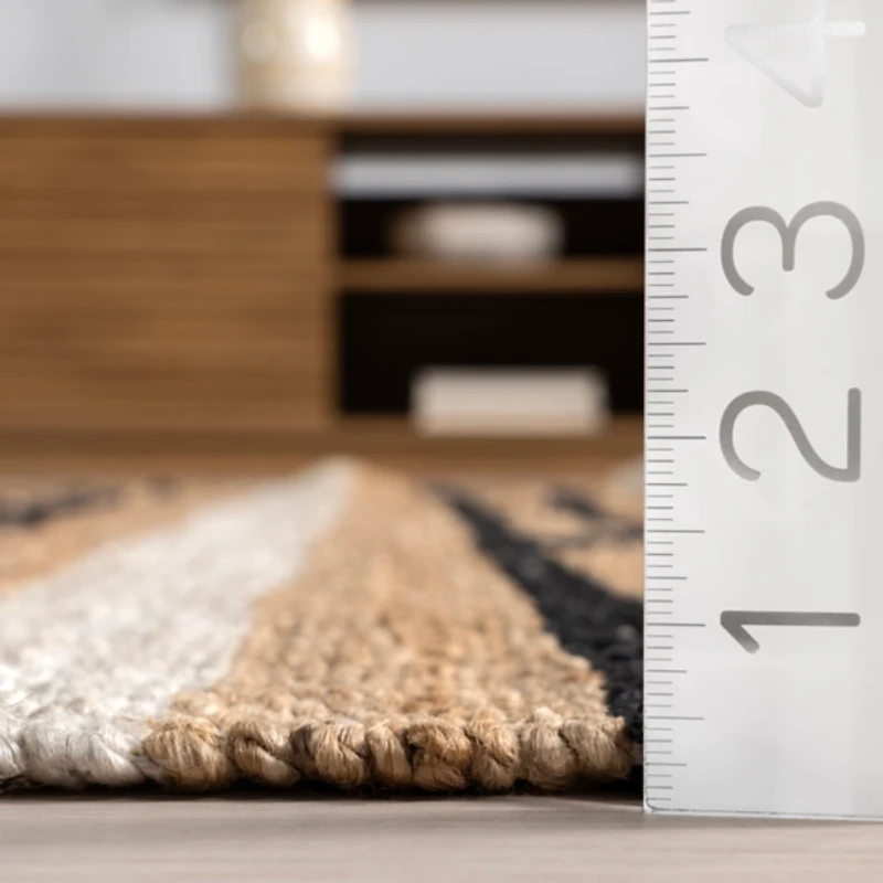 Raleigh Striped Jute Area Rug