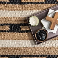Raleigh Striped Jute Area Rug