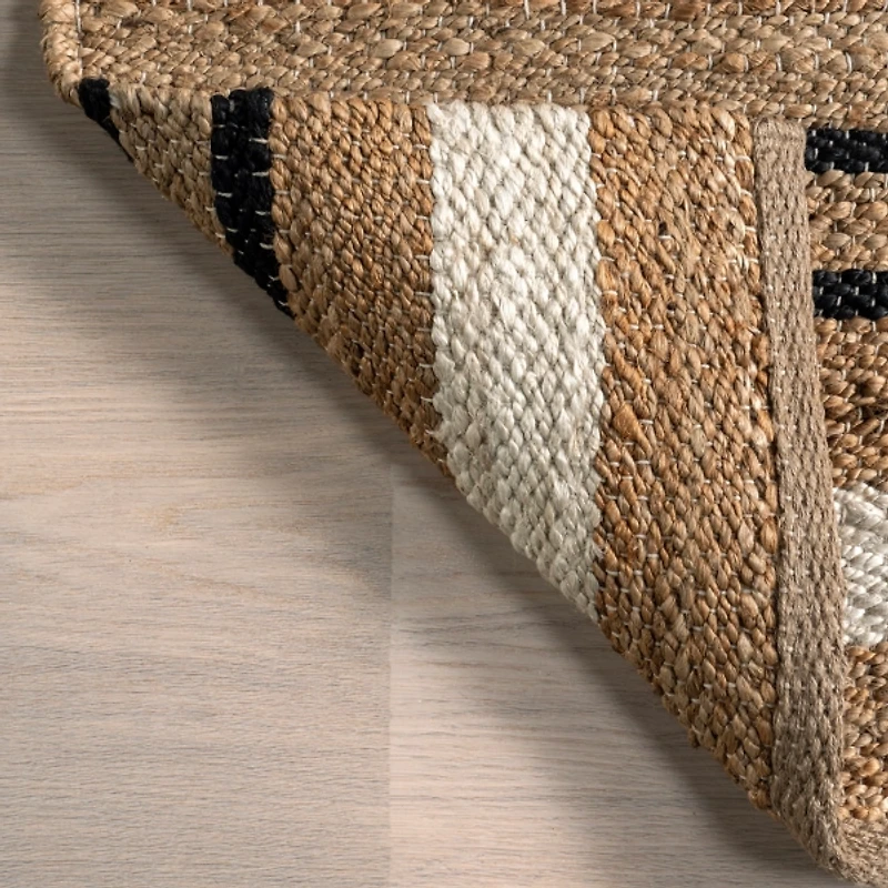 Raleigh Striped Jute Area Rug