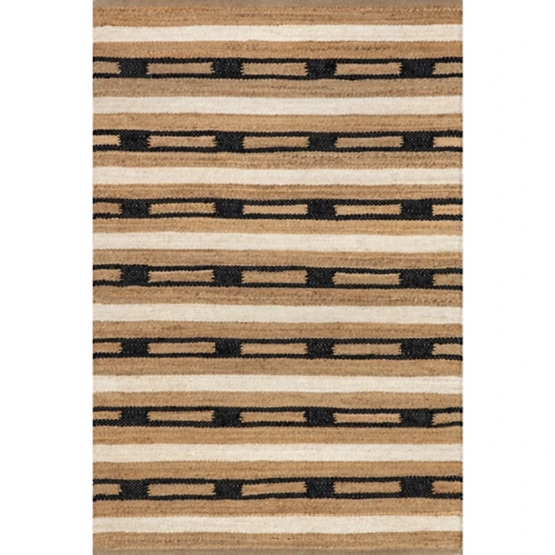 Raleigh Striped Jute Area Rug