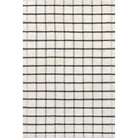 Rowena Checked Wool Area Rug