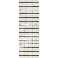 Rowena Checked Wool Area Runner, 2x8