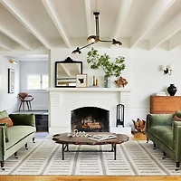 Merrick Tasseled Cotton and Wool Area Rug