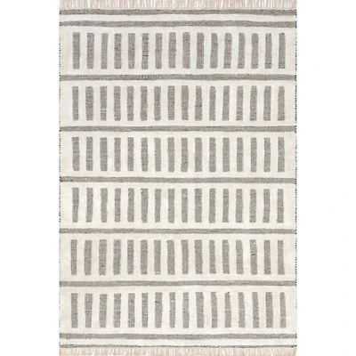 Merrick Tasseled Cotton and Wool Area Rug