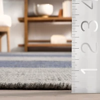 Blue Portland Plaid Wool Area Rug