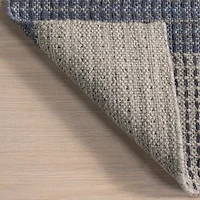 Blue Portland Plaid Wool Area Rug