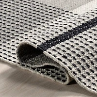 Gray Portland Plaid Wool Area Rug, 4x6