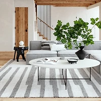 Hyperion Tasseled Cotton and Wool Area Rug