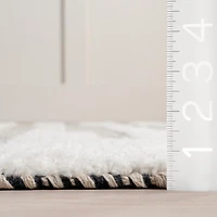 Hyperion Tasseled Cotton and Wool Area Rug