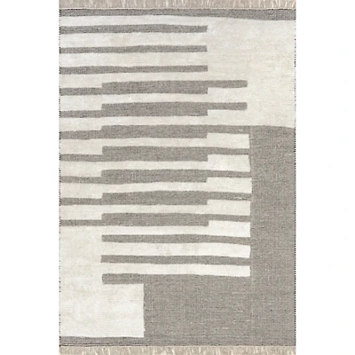 Hyperion Tasseled Cotton and Wool Area Rug