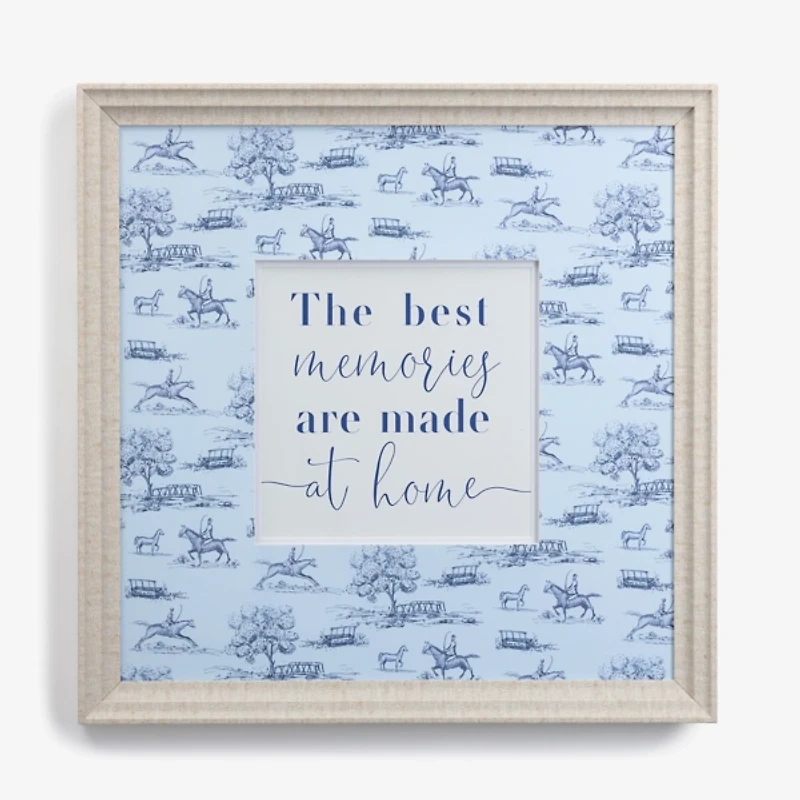 Blue Print Best Memories at Home Wall Plaque
