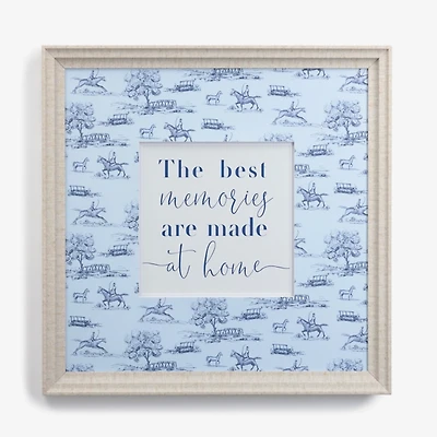 Blue Print Best Memories at Home Wall Plaque