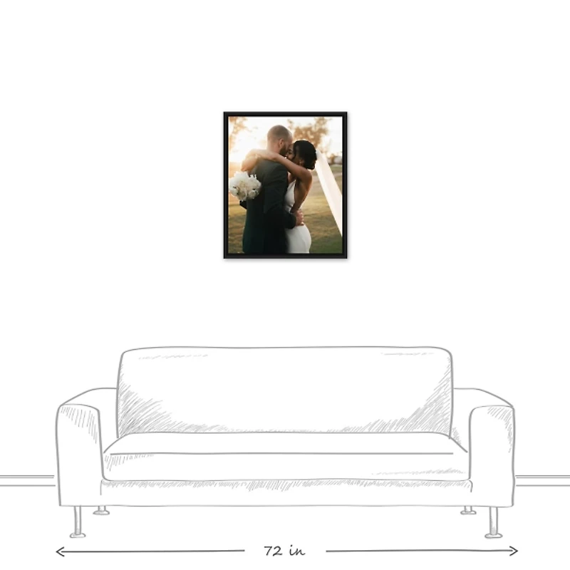 Personalized Photo Vertical Framed Canvas, 22x26