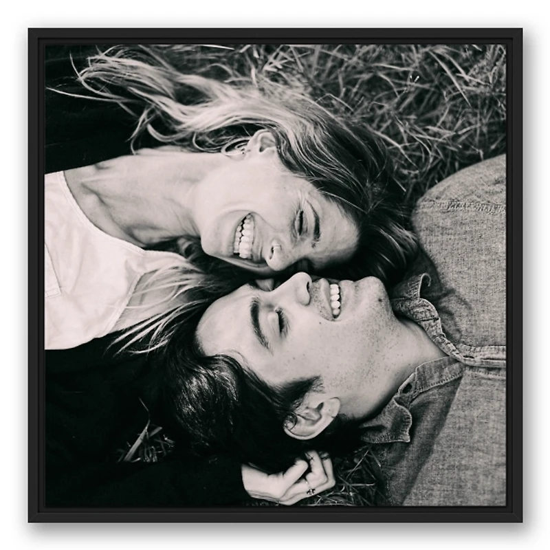 Personalized Photo Square Framed Canvas, 26x26